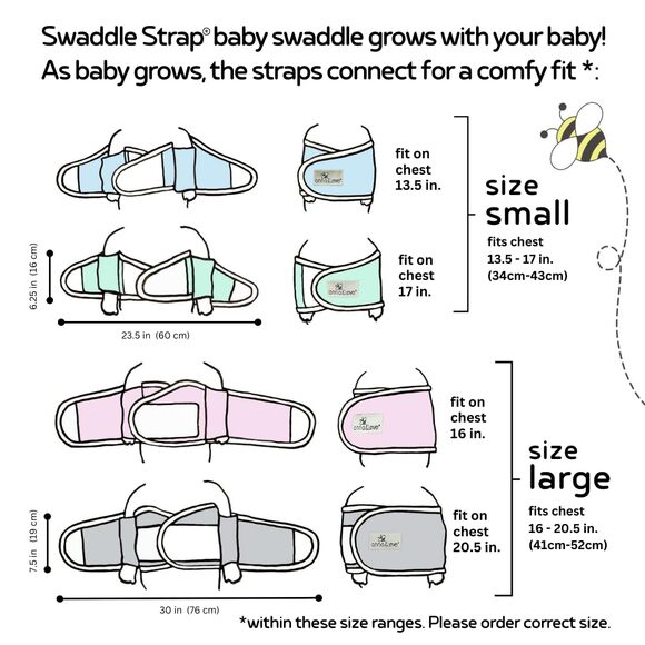 NWT Anna & Eve Baby Swaddle Strap – 100% Cotton, Adjustable, Safe & Breathable - Picture 6 of 7